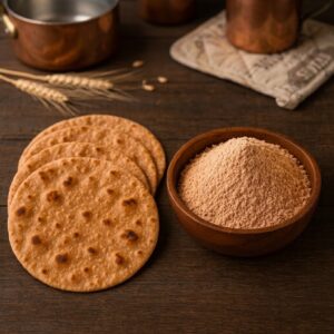 দেশি গমের লাল আটা